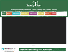 Tablet Screenshot of familyfestministries.org